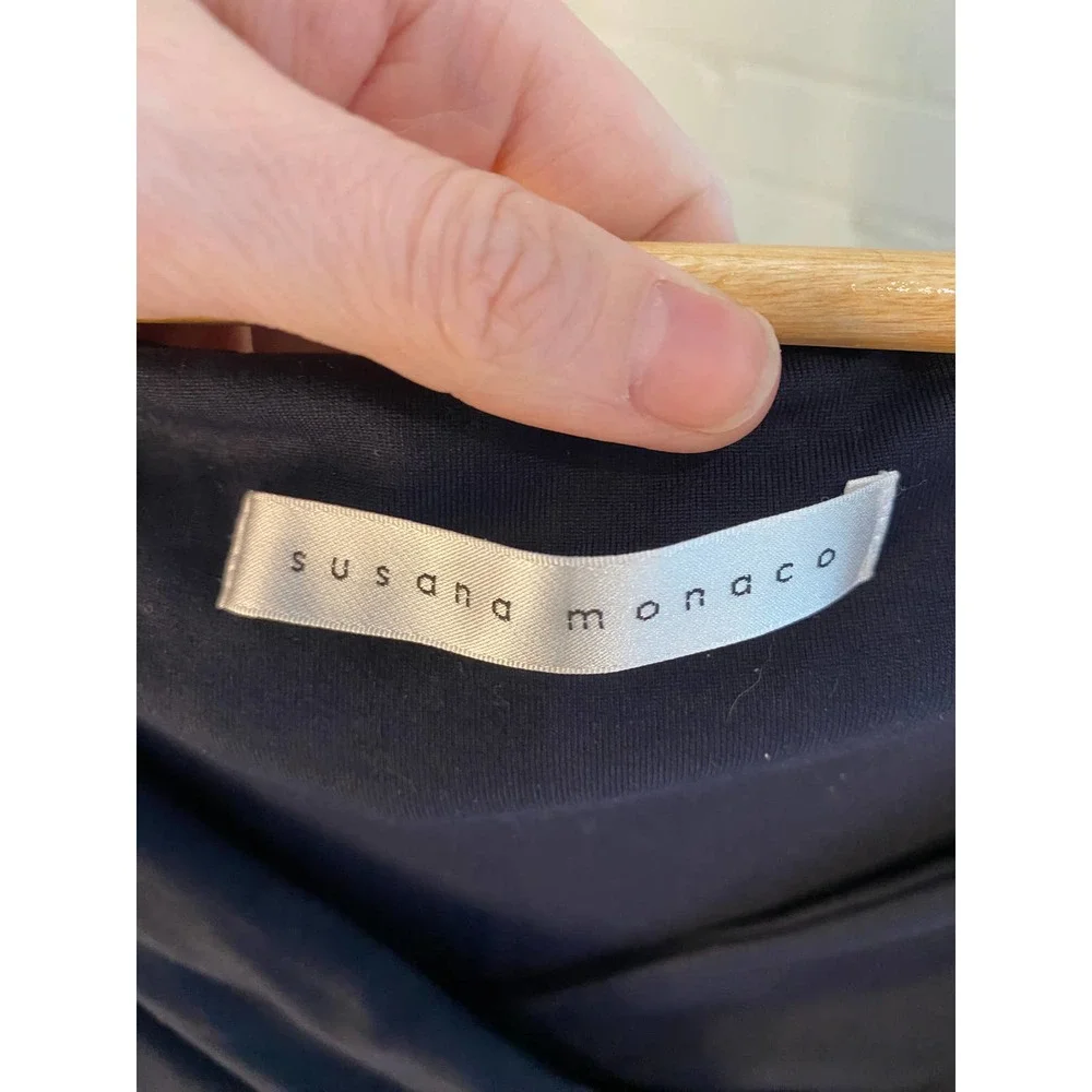 Susana Monaco Cross Front Off the Shoulder Peplum Blouse - Picture 3 of 6